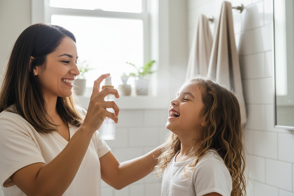 Latina Mom and Daughter