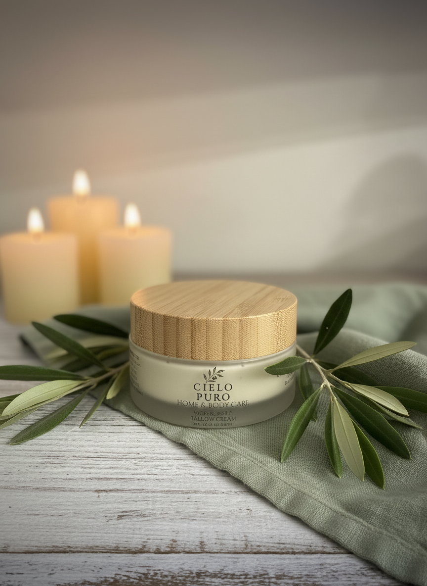 White Wood with Candles